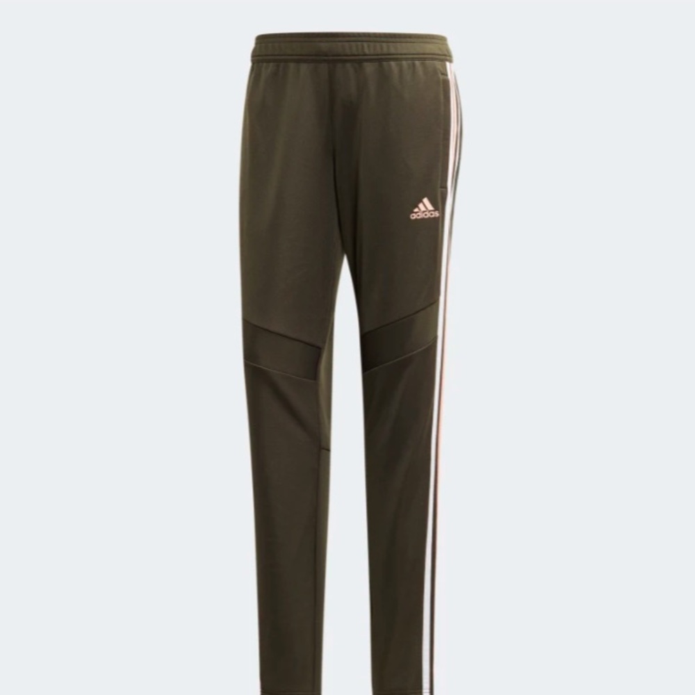 Adidas Athletic Pants with Pink and White Stripes